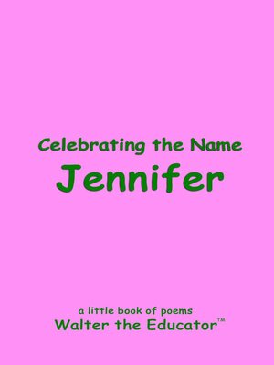 cover image of Celebrating the Name Jennifer